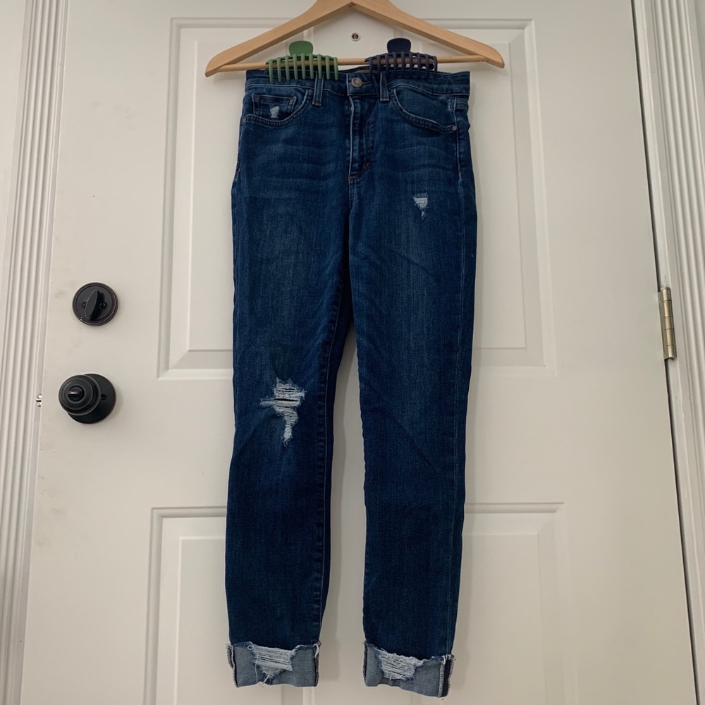 Joe’s Dark Blue High Rise Crop